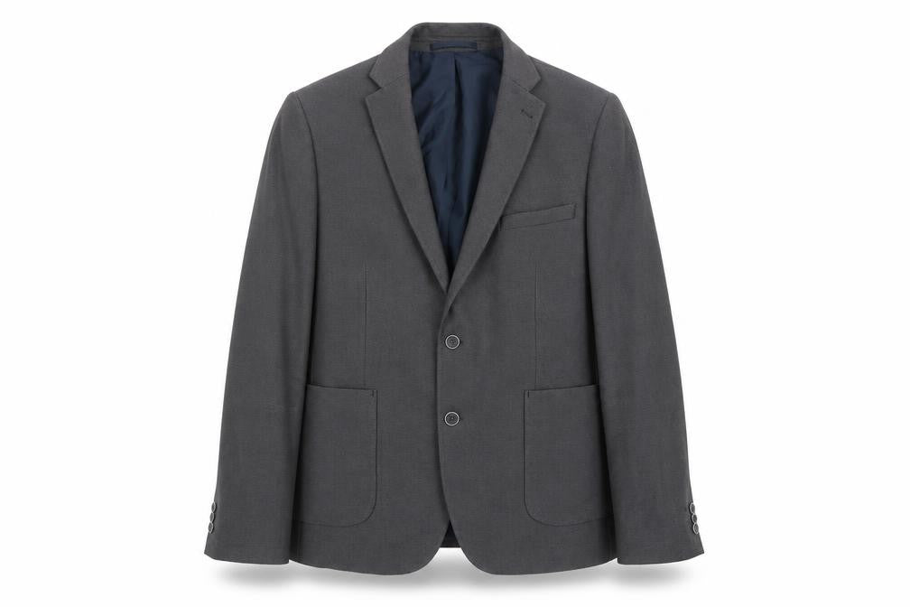 Burton Men's Grey Slim Fit Blazer, Size 44R, Formal
