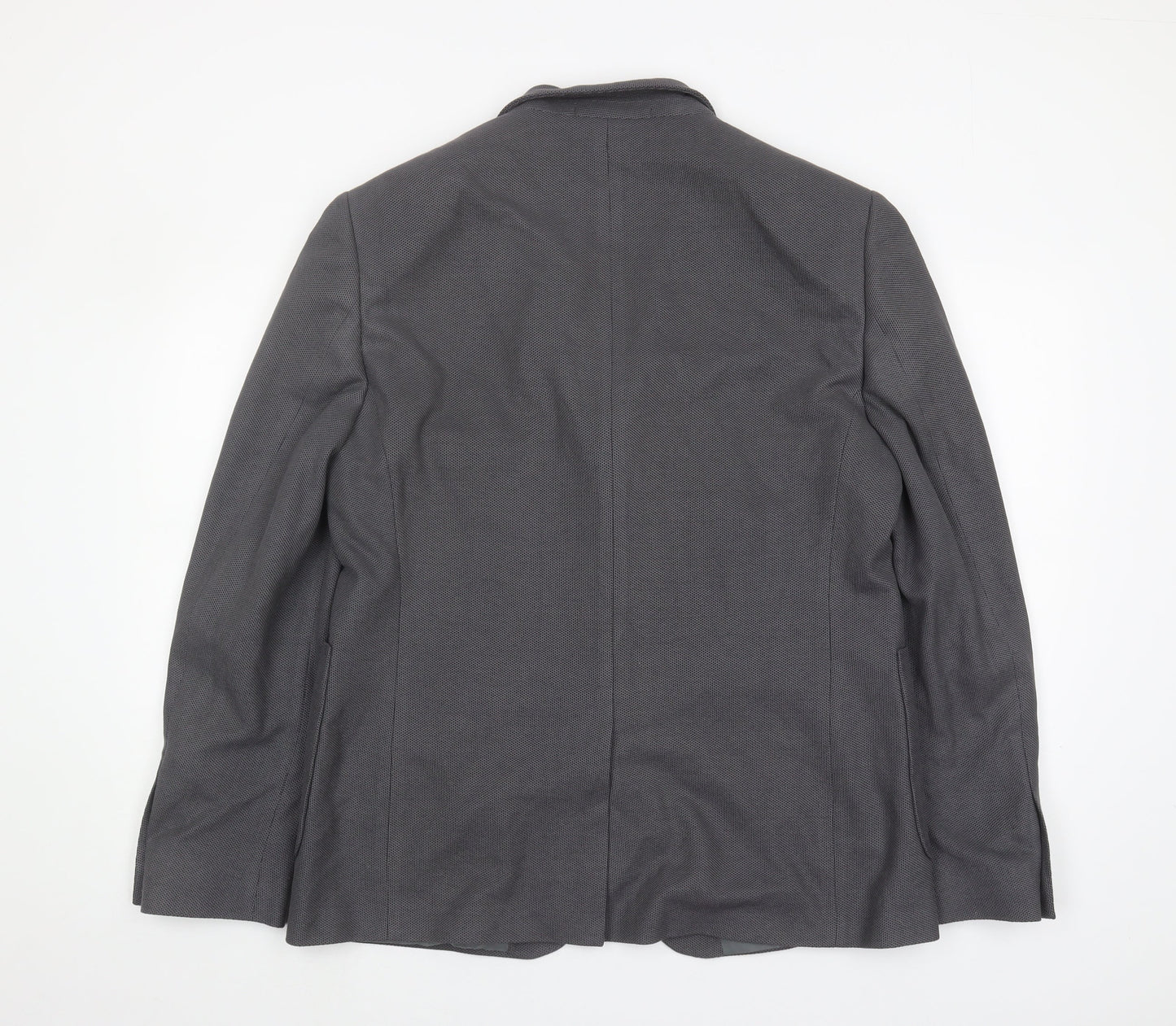 Burton Men's Grey Slim Fit Blazer, Size 44R, Formal