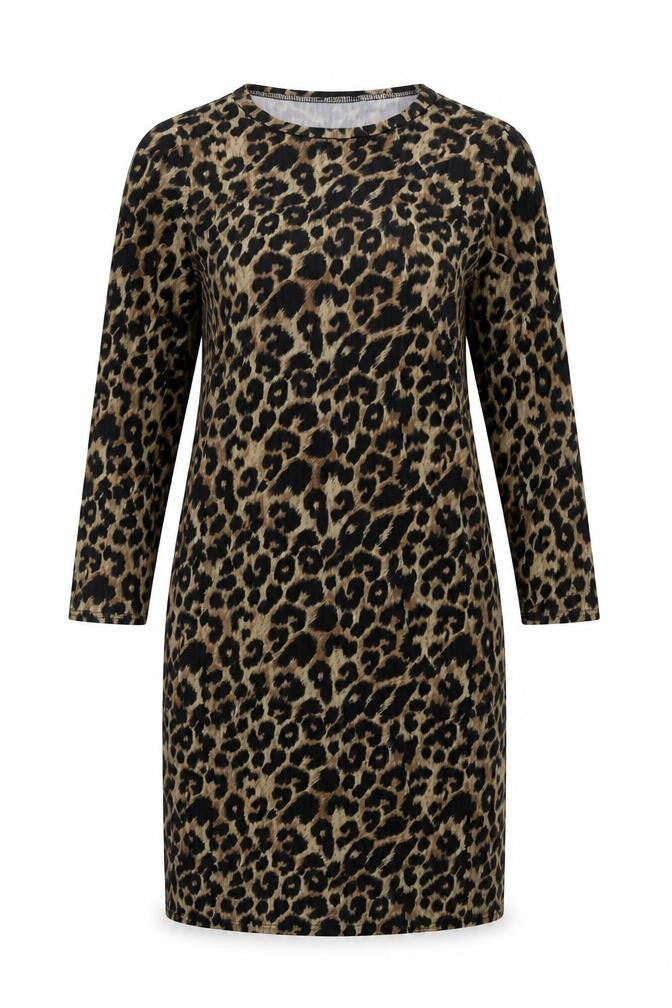 New Look Women’s Leopard Print Shift Dress Size 12