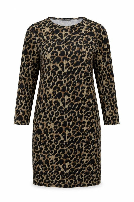 New Look Women’s Leopard Print Shift Dress Size 12