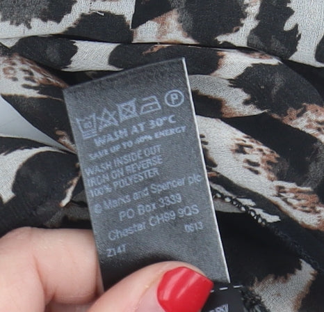 Marks and Spencer Women's Animal Print Blouse Size 18