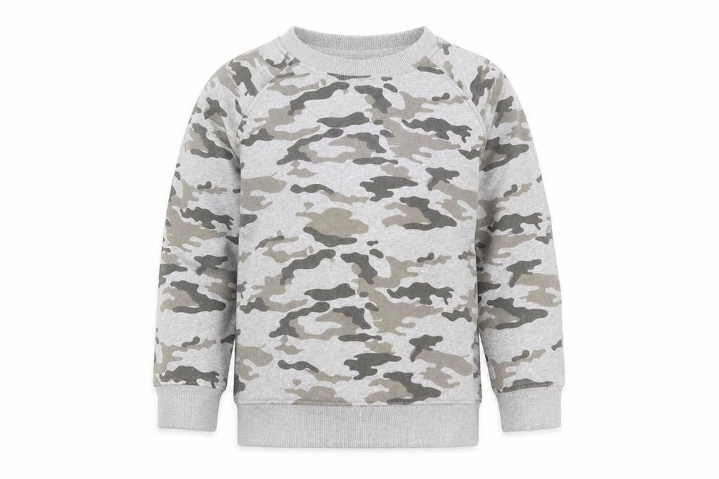 Next Boys Grey Camouflage Sweatshirt 8 Years Pullover