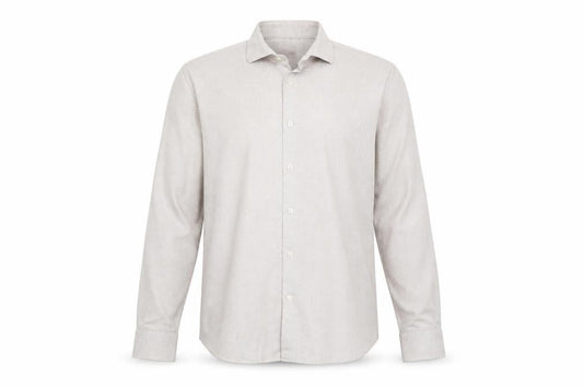 Moss London Men's Beige Slim Fit Check Shirt Size 16
