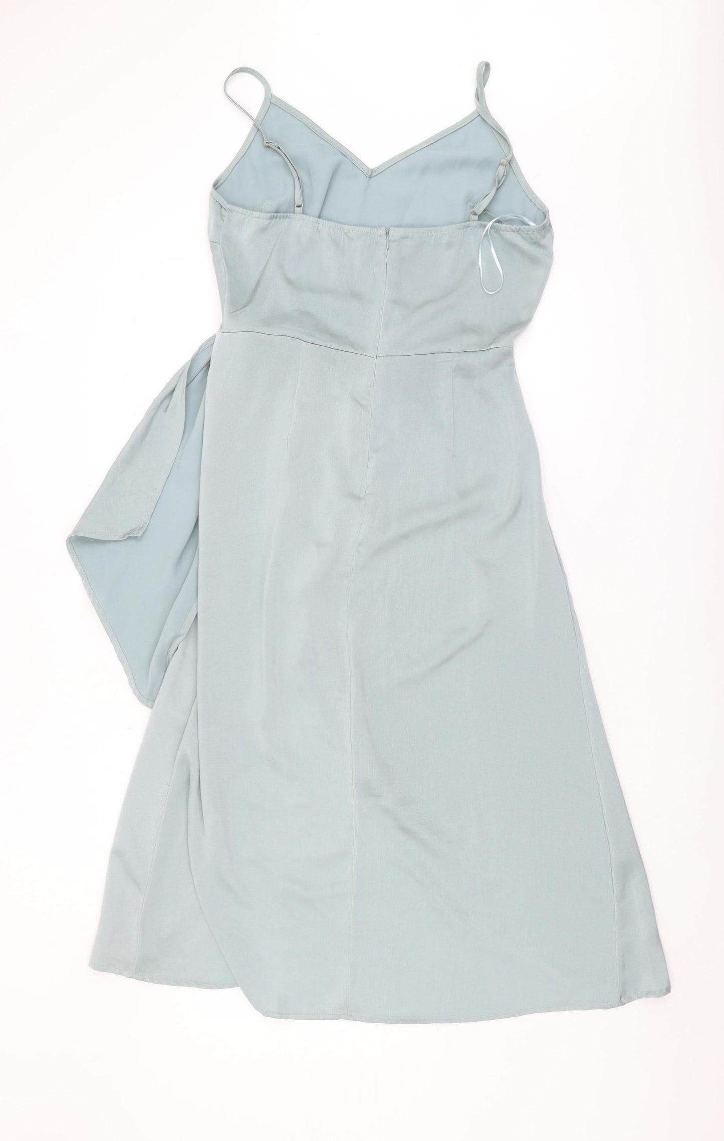 PrettyLittleThing Women's Blue Midi Slip Dress Size 12
