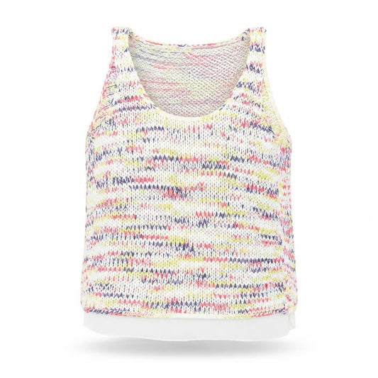 Bershka Women's Multicoloured Knit Tank Top M