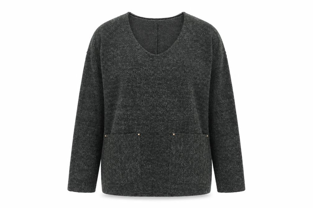 Next Women's Black V-Neck Pullover Jumper Size 12