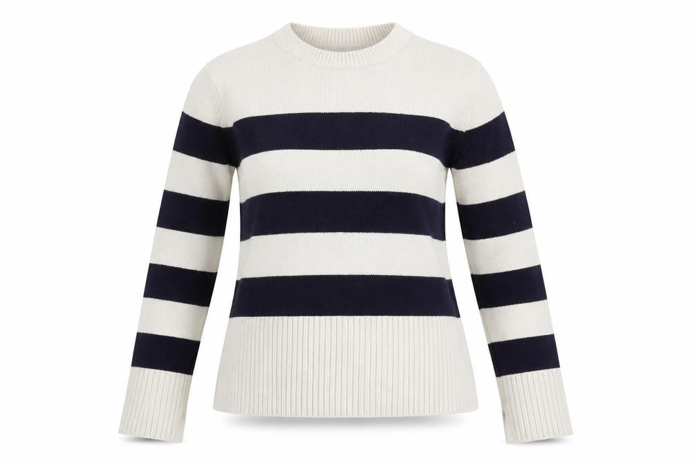 Zara Women's Multicoloured Striped Pullover Jumper M