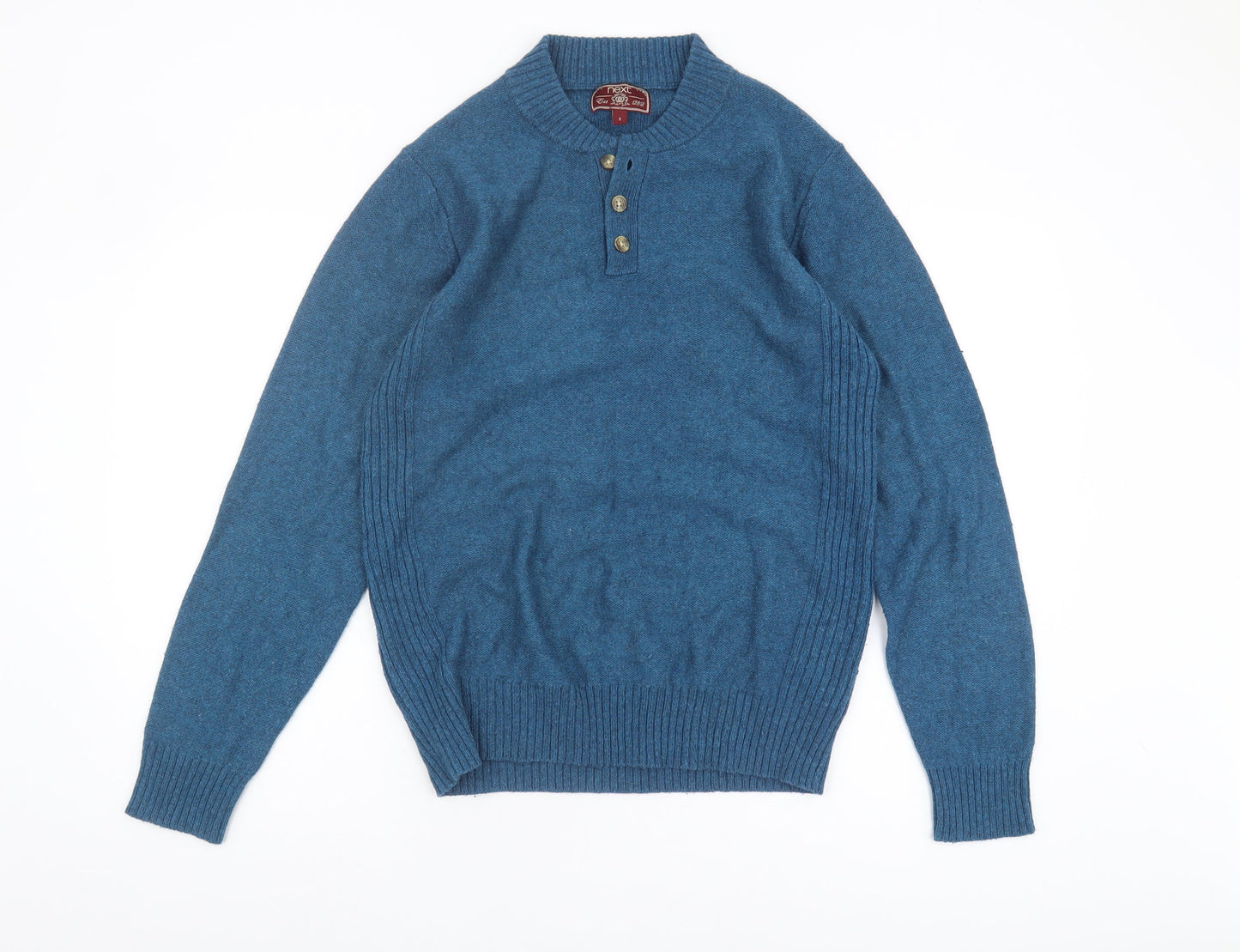 Next Women's Blue Henley Jumper Size S