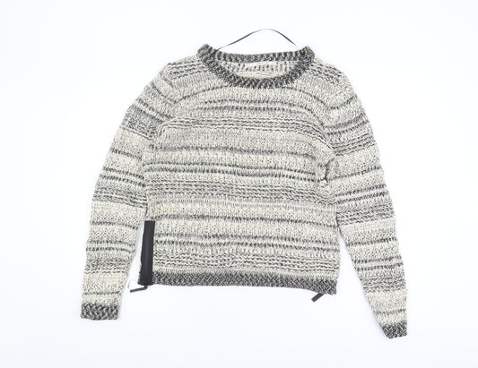 TRULY Women's Multicoloured Chunky Knit Pullover XL