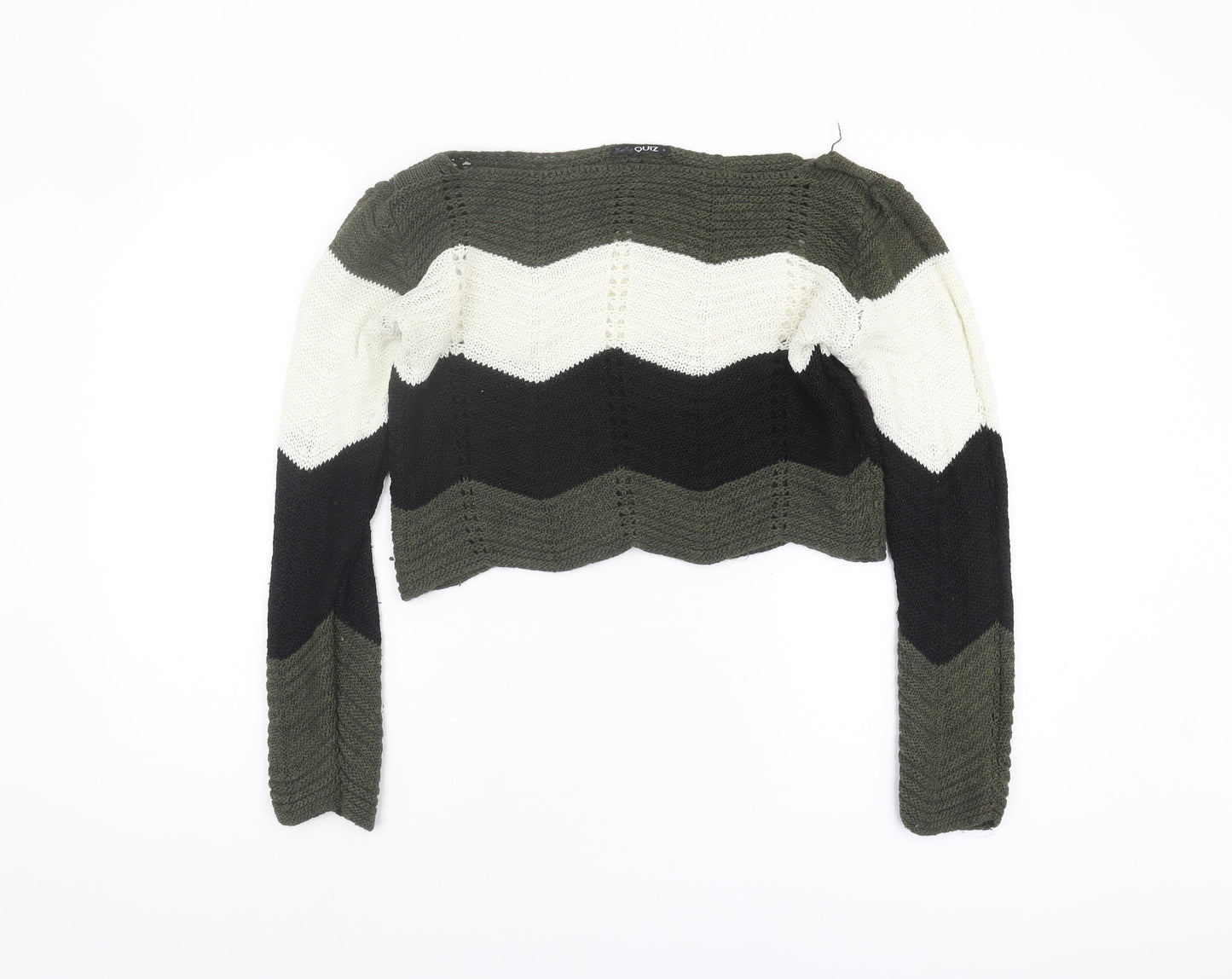 Quiz Women's Multicoloured Chevron Pullover Jumper S