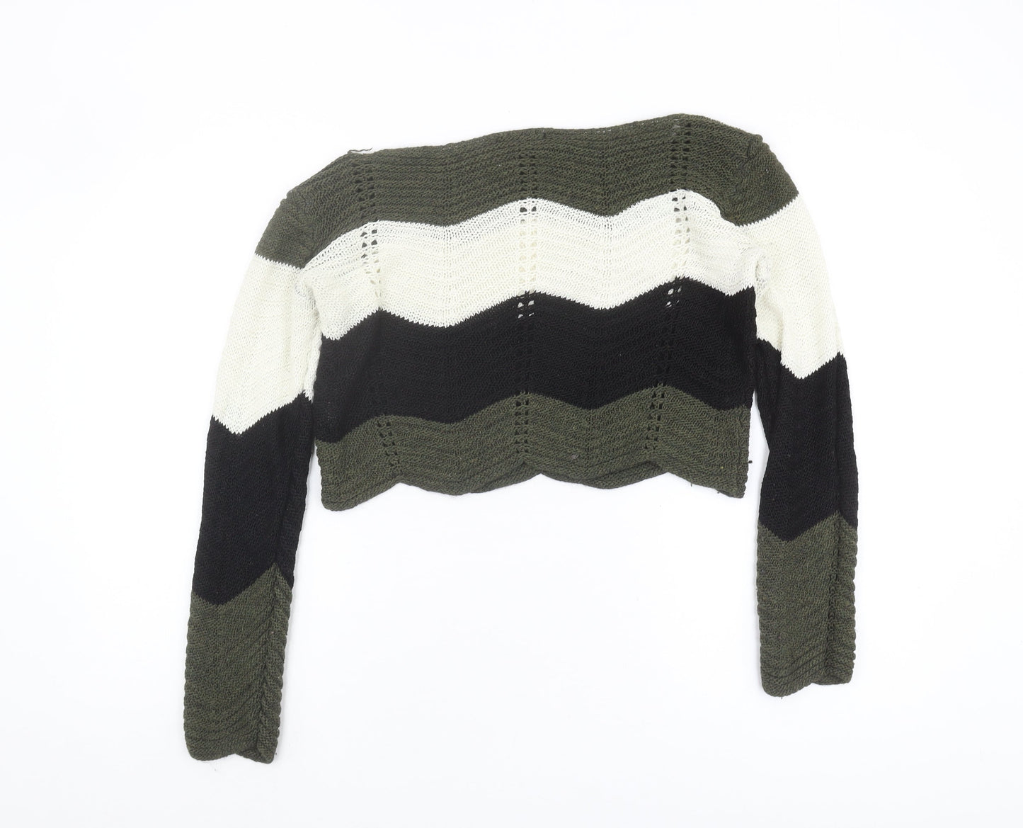 Quiz Women's Multicoloured Chevron Pullover Jumper S