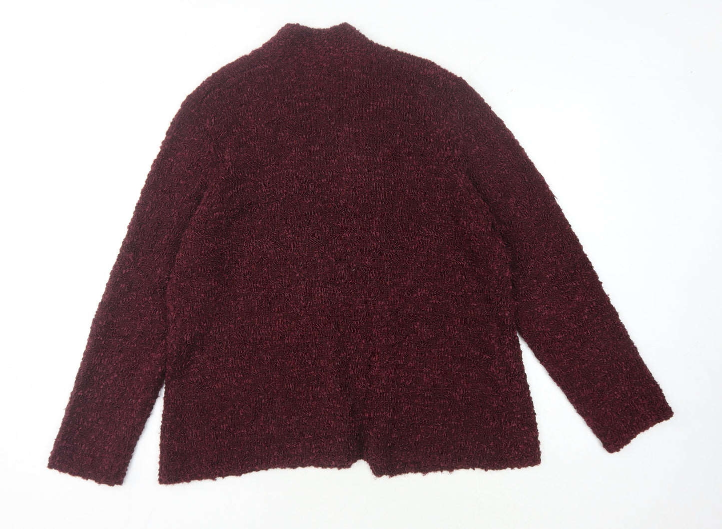 CC Women's Red XL Open Front Cardigan Knit Long Sleeve