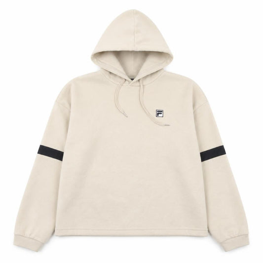 Fila Women's Beige Pullover Hoodie XL, Casual Comfort