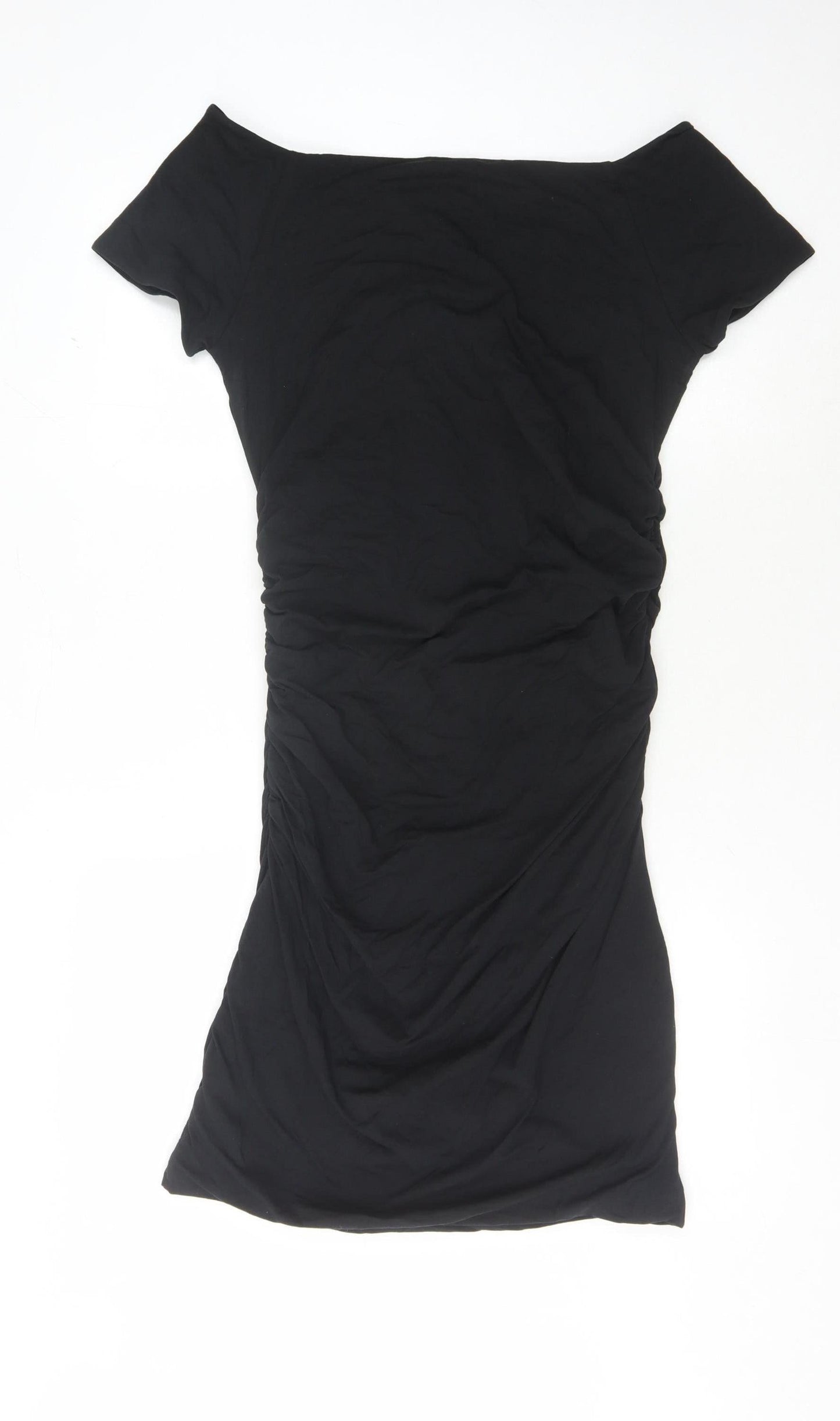 Boden Women's Black Stretch Off-the-Shoulder Dress