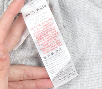 Jack Mens Wills Grey Cotton Sweatshirt S