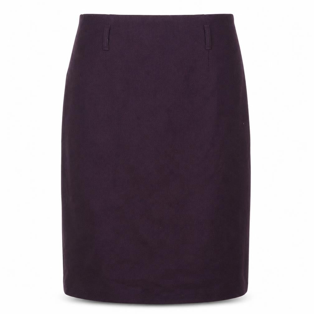 East Women's Purple Pencil Skirt, Size 10, Wool Blend