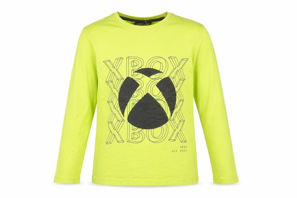 Xbox Boys Green Long Sleeve Graphic T-Shirt 9-10 Years
