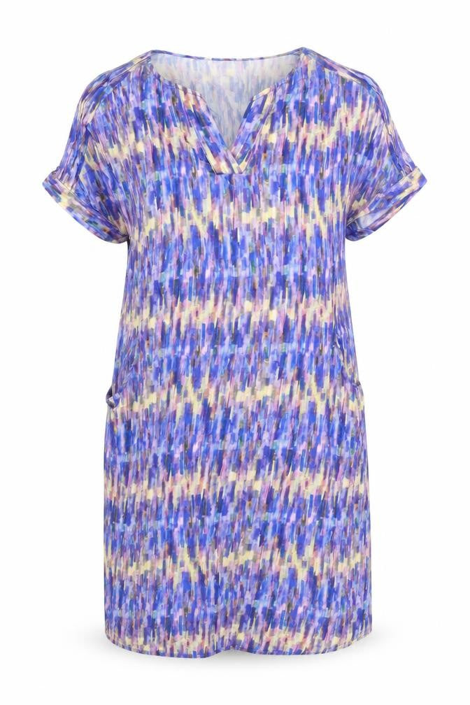 Dash Women's Multicoloured V-Neck Dress Size 12