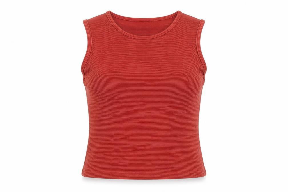 Eastex Women's Red Tank Top, M, Sleeveless, Solid