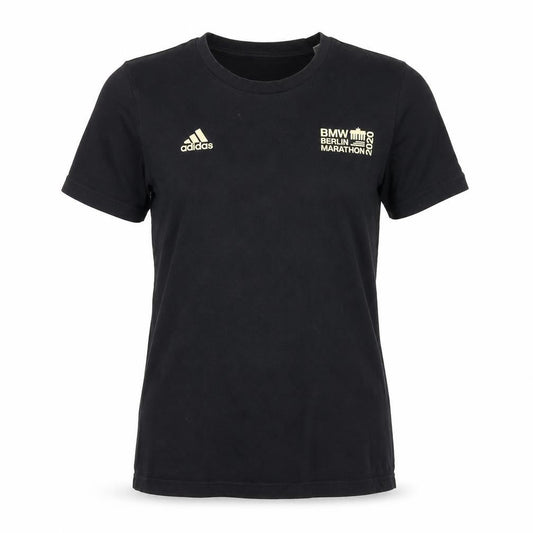 Adidas Unisex Black S T-Shirt with Berlin Marathon Print
