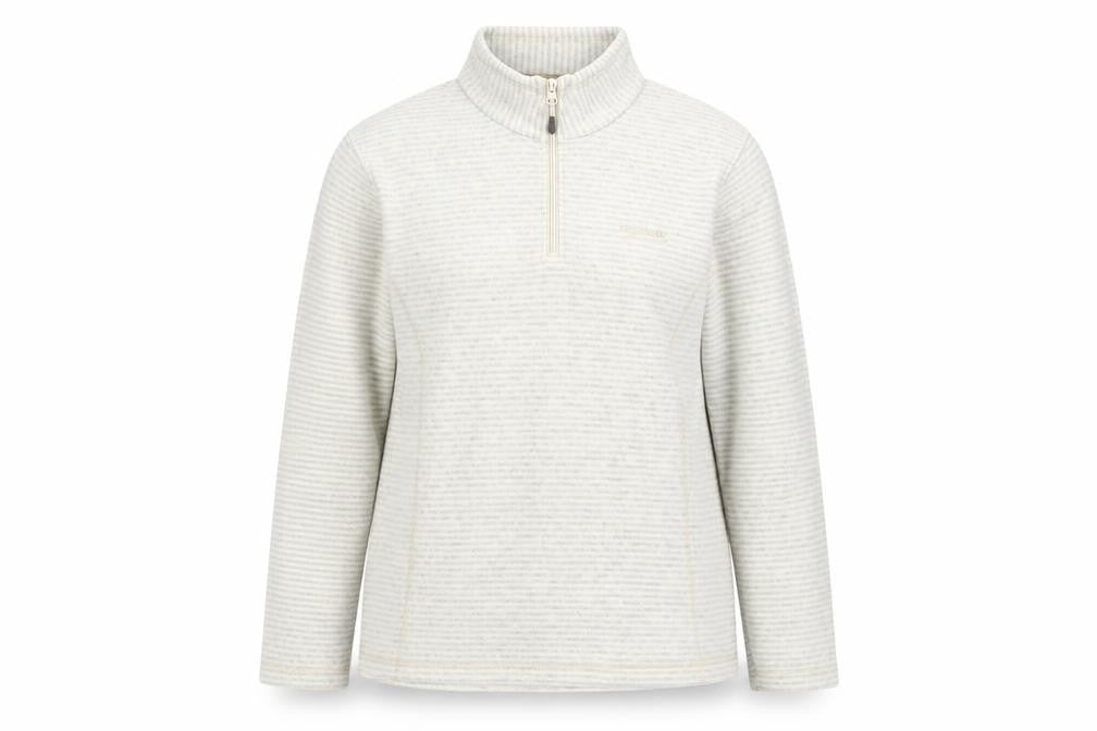 Regatta Women's Grey Striped Pullover Sweatshirt - Size 12