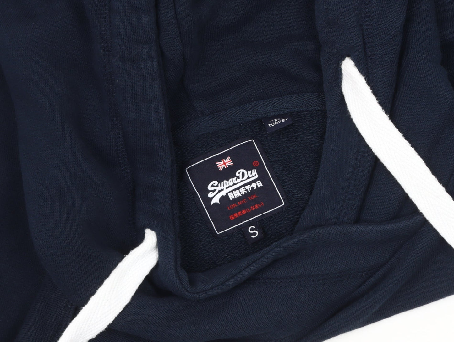 Superdry Women's Blue Pullover Hoodie, Size S, Casual Comfort