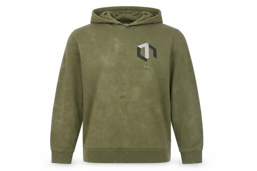 Jack & Jones Men's Green Pullover Hoodie Size S