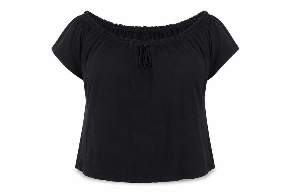 Red Herring Women's Black Sleeveless Off Shoulder Top
