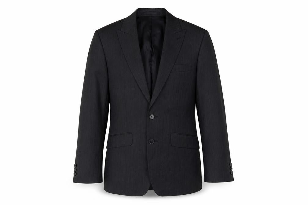 Jeff Banks Men's Black Wool Blazer, 36, Regular Fit