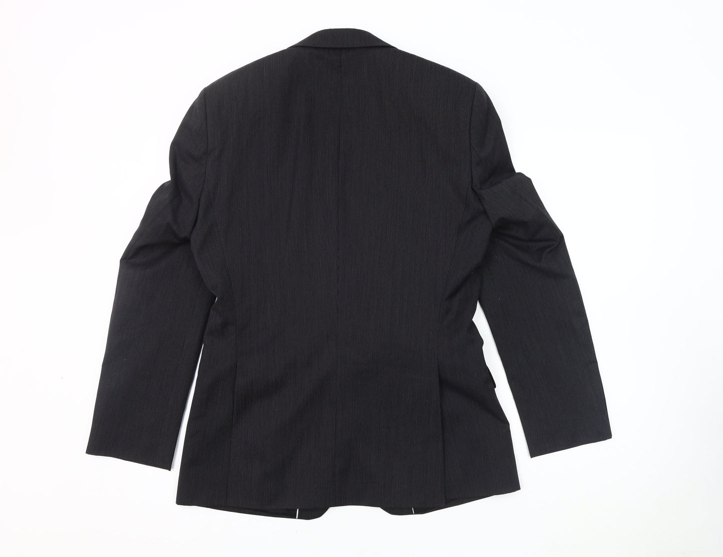 Jeff Banks Men's Black Wool Blazer, 36, Regular Fit