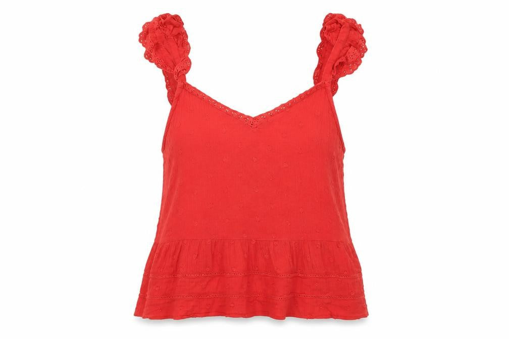 Superdry Women's Red Camisole Tank Top Size 12