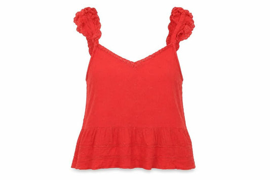 Superdry Women's Red Camisole Tank Top Size 12