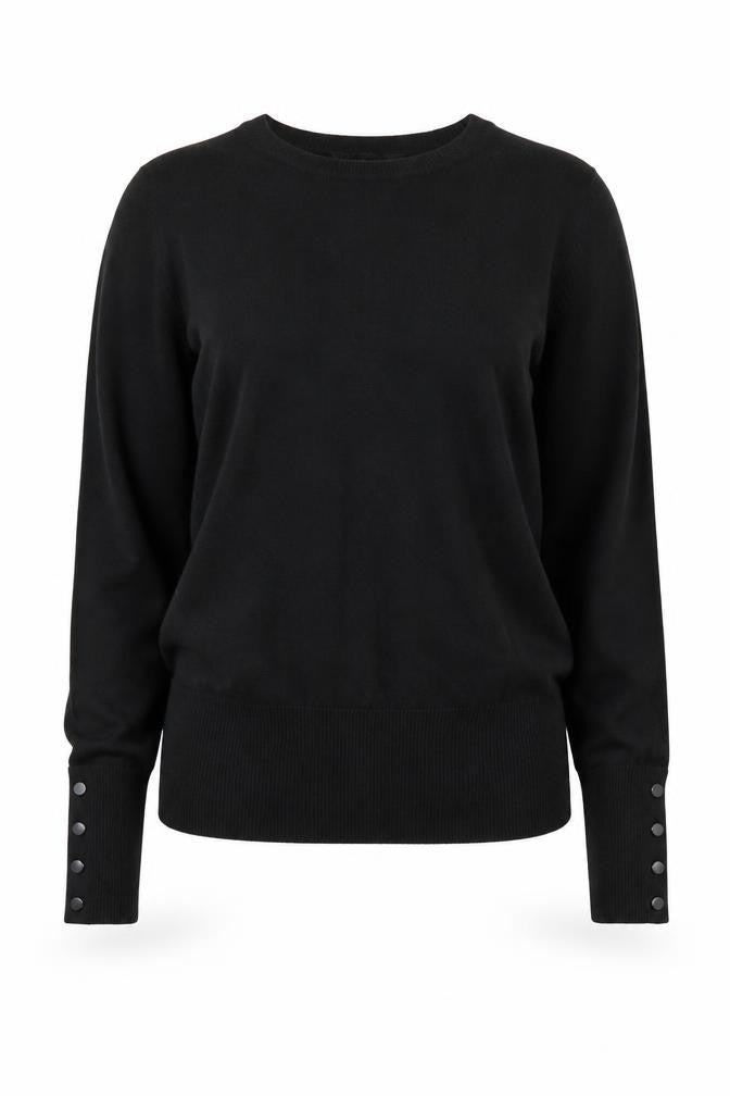 Dorothy Perkins Women's Black Knit Jumper Size 8