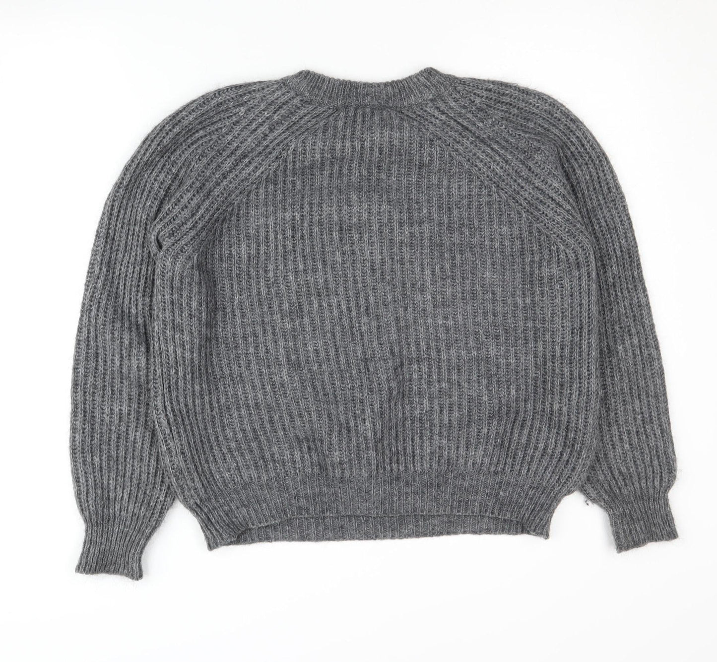 Zara Knit Women's Grey Pullover Jumper Size S