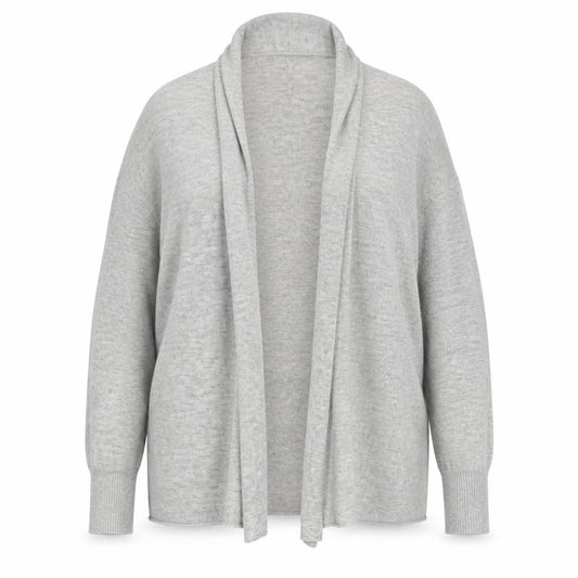 M&Co Women's Grey Open Front Cardigan Size 16 Regular Fit