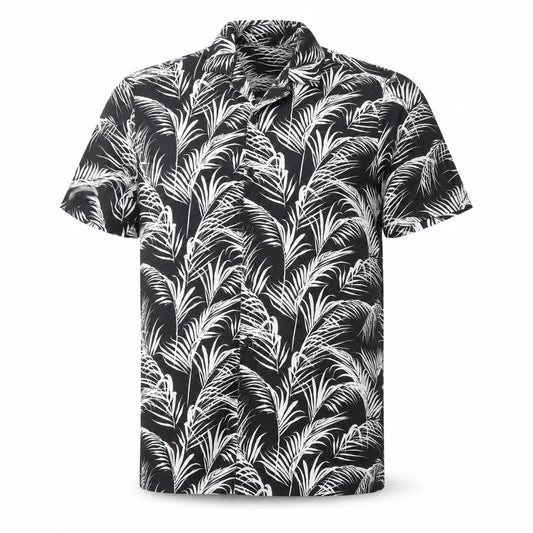 Goodfornothing Men's Black Floral Shirt - L Casual