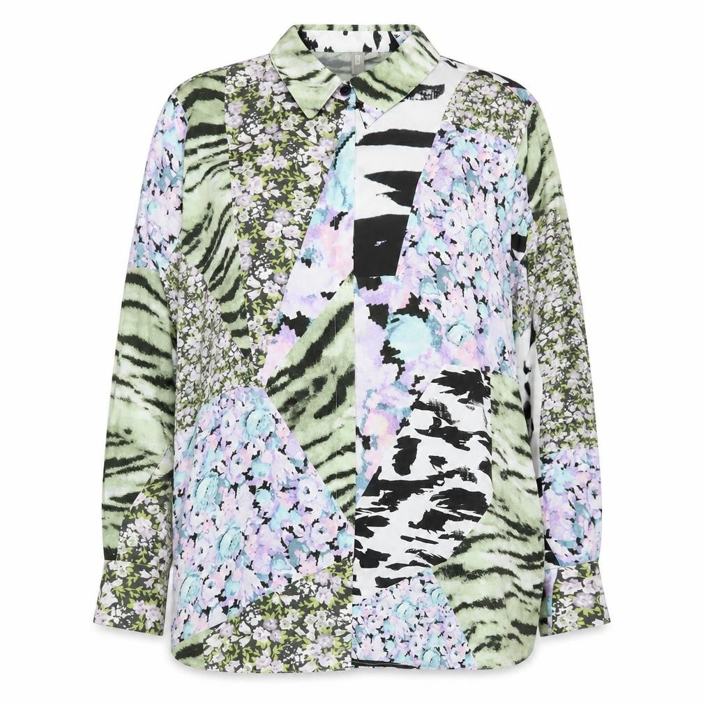 ASOS Women's Multicoloured Floral Button-Up Shirt Size 16