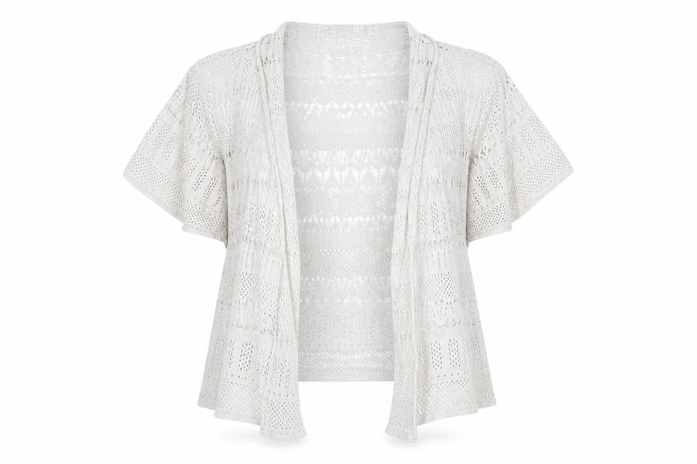 Marks & Spencer Women's Beige Open Front Cardigan Size 8