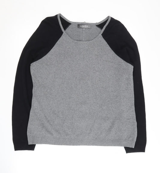 Marks and Spencer Women's Grey Full Zip Jumper Size 16