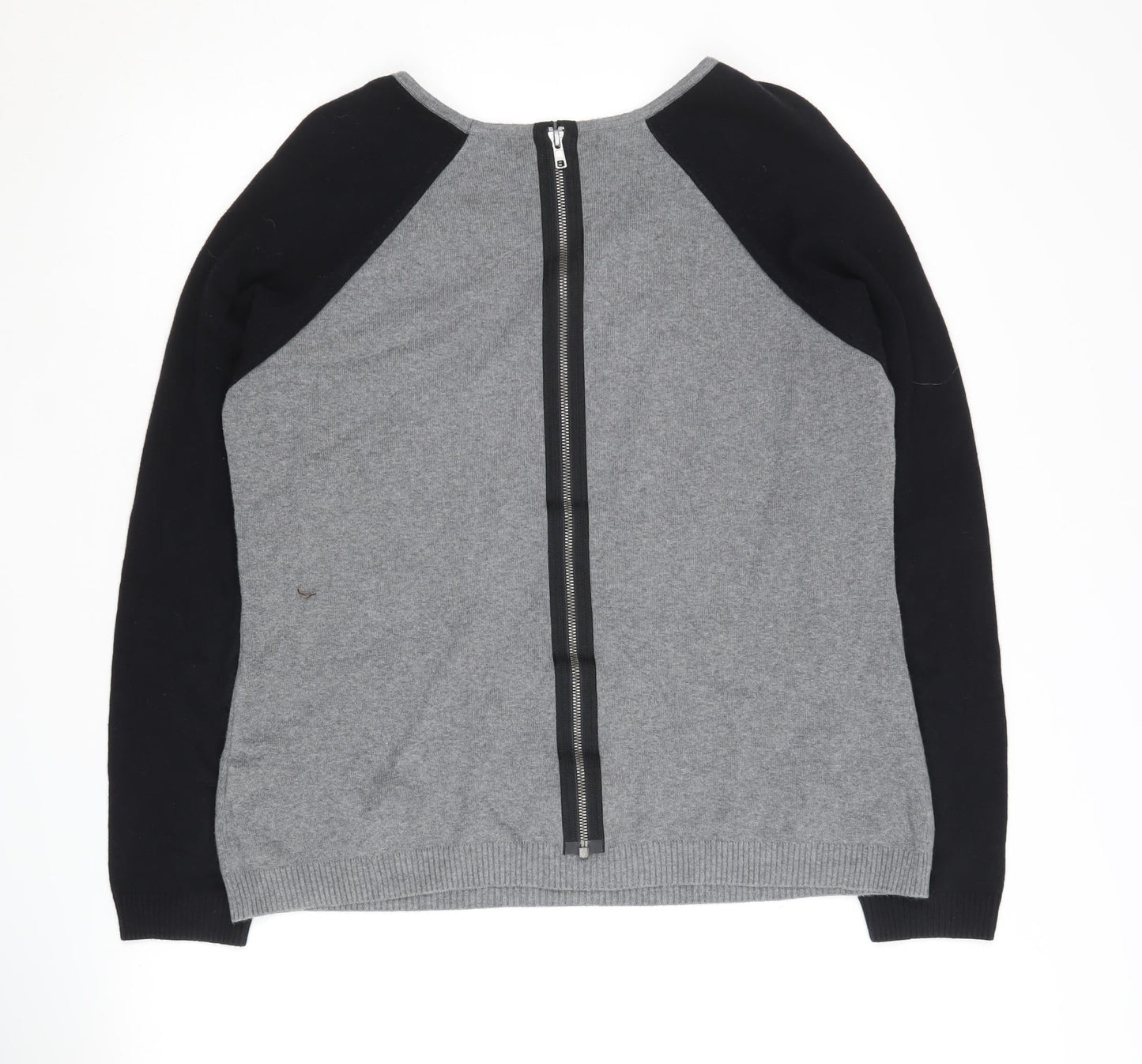 Marks and Spencer Women's Grey Full Zip Jumper Size 16