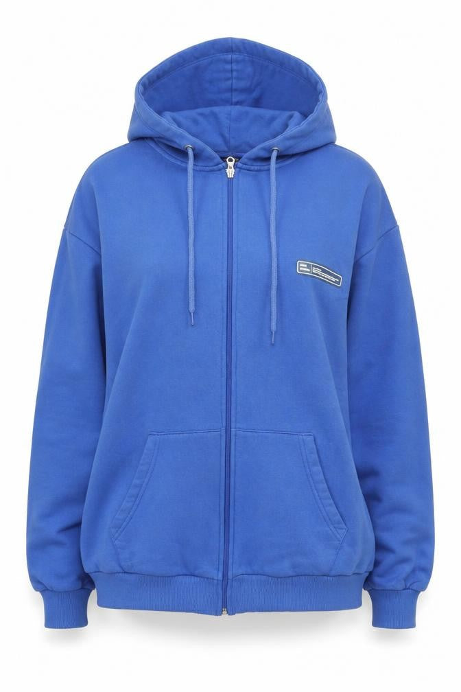 Boohoo Women's Blue Full Zip Hoodie Size 8