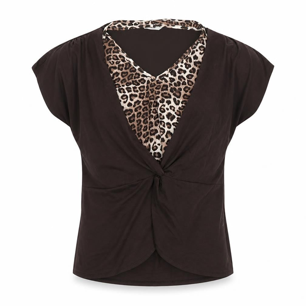 Marks & Spencer Women's Brown Wrap Top UK 16
