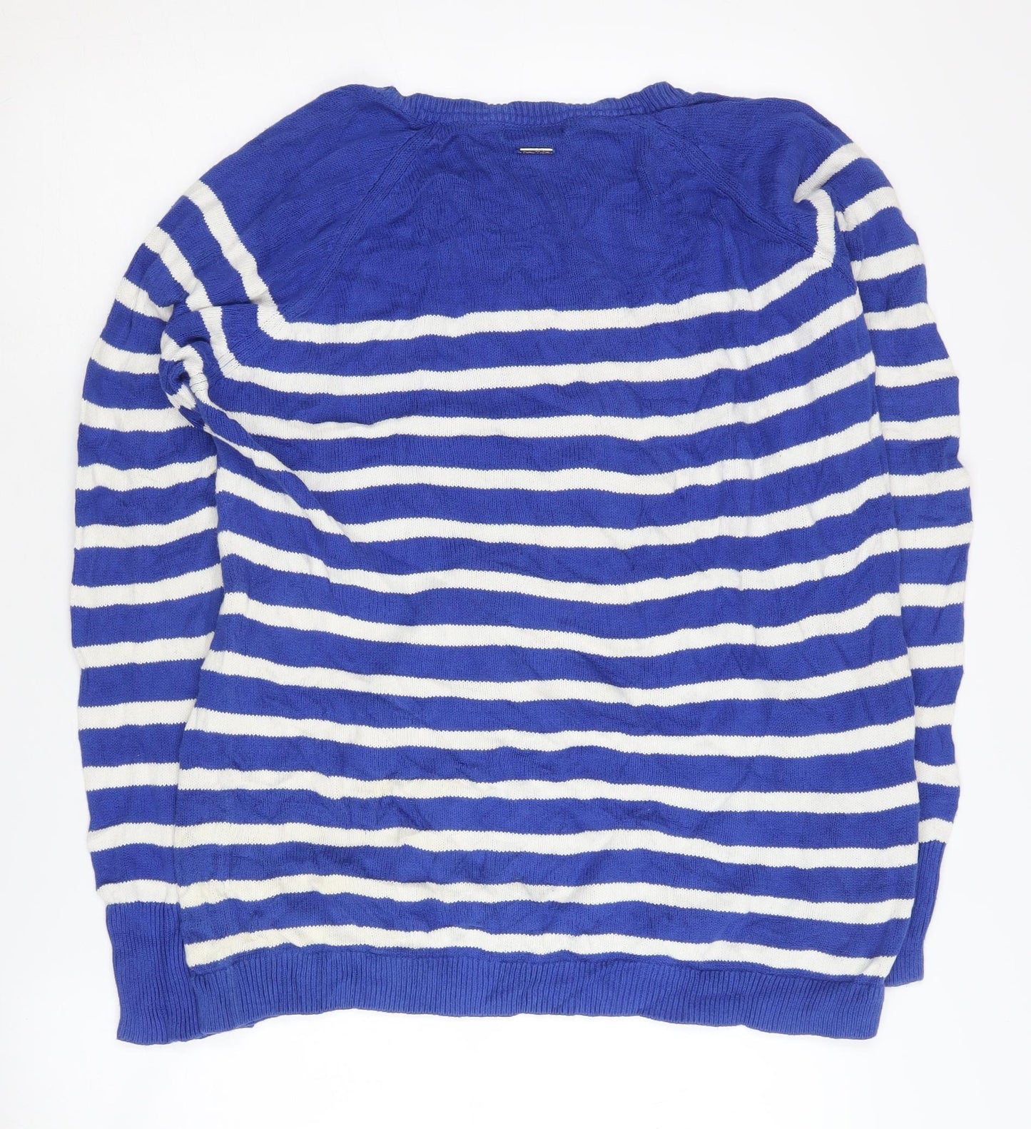 Nautica Women's Blue Striped Pullover Jumper XL