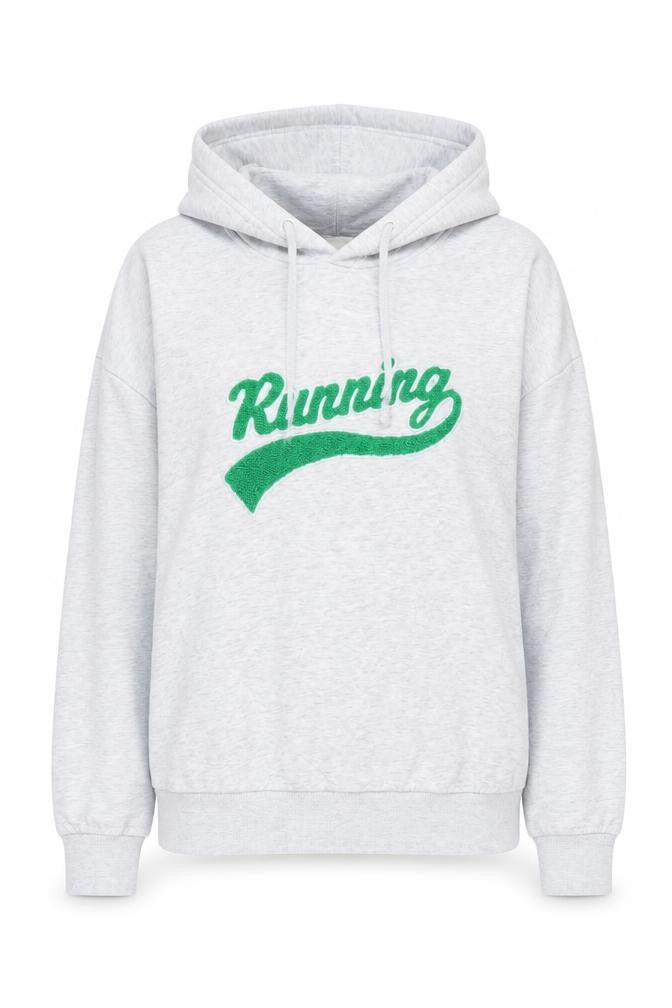 Grey Hooded Running Hoodie - Unisex M