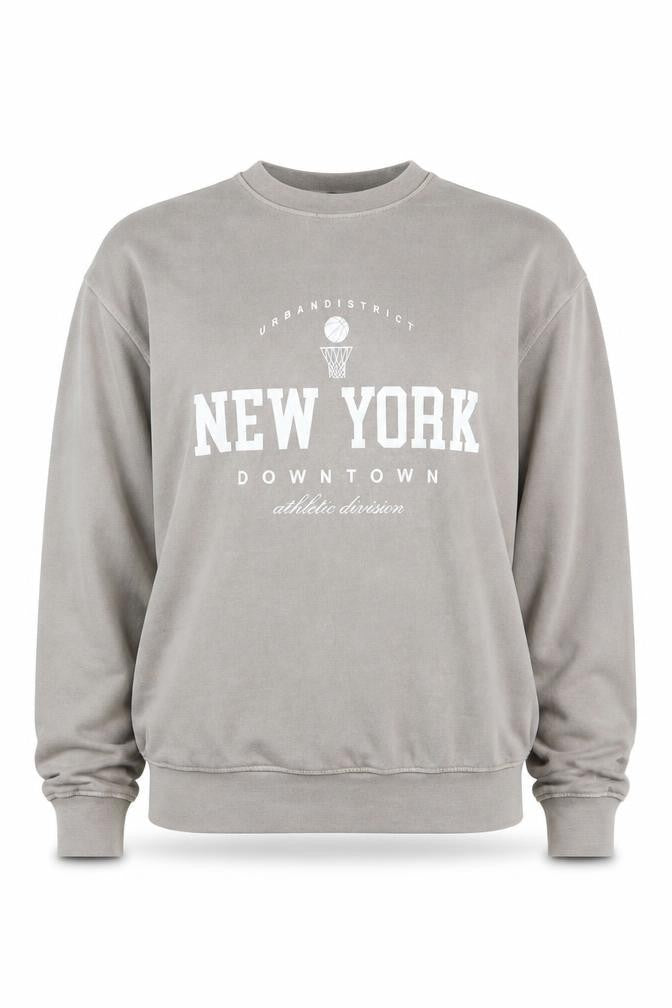 PrettyLittleThing Women's Grey Pullover Sweatshirt M