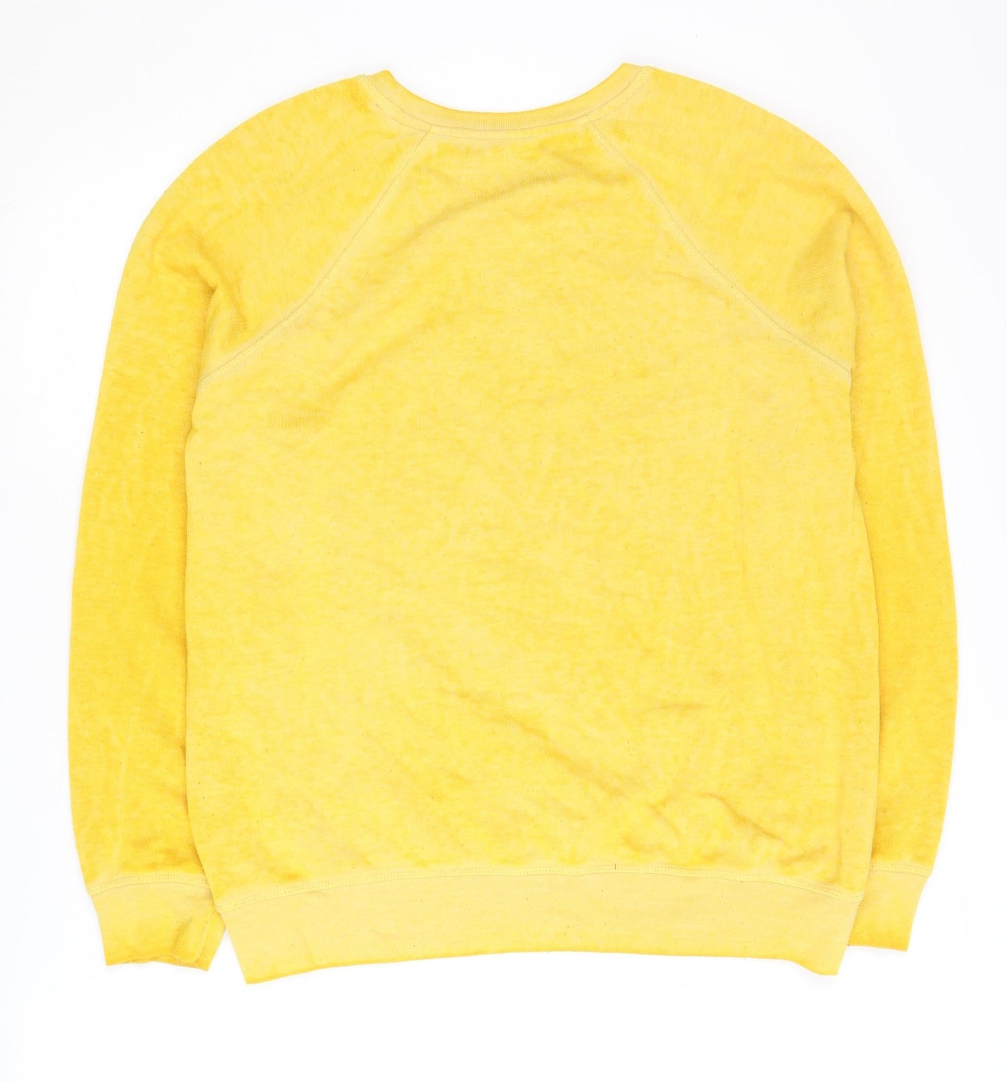 Next Women's Yellow Graphic Sweatshirt M