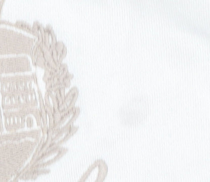 Close-up detail of New Look girls’ white pullover sweatshirt - 12-13 years