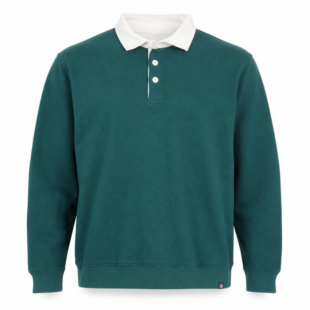 Marks & Spencer Green Collared Men's Sweatshirt L