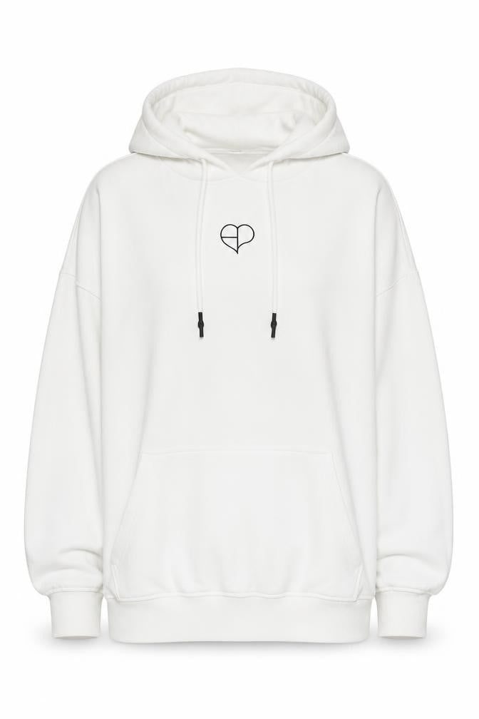 H&M Divided Women's White Pullover Hoodie M