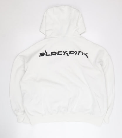 H&M Divided Women's White Pullover Hoodie M